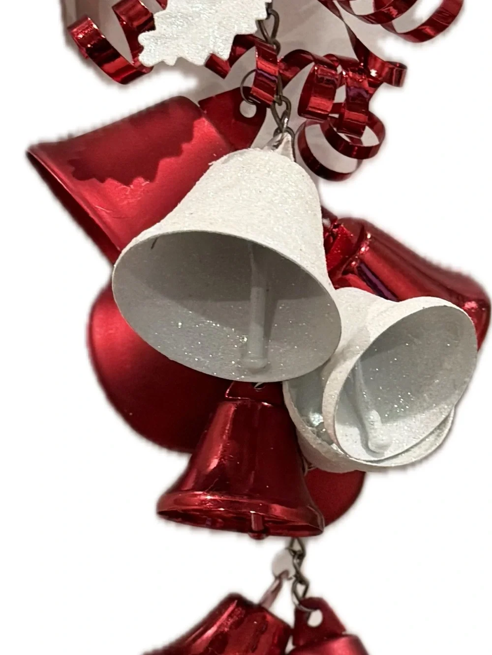 Pier 1 Red and White Hanging Bell Garland